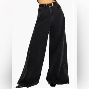 Good American extreme wide leg jeans